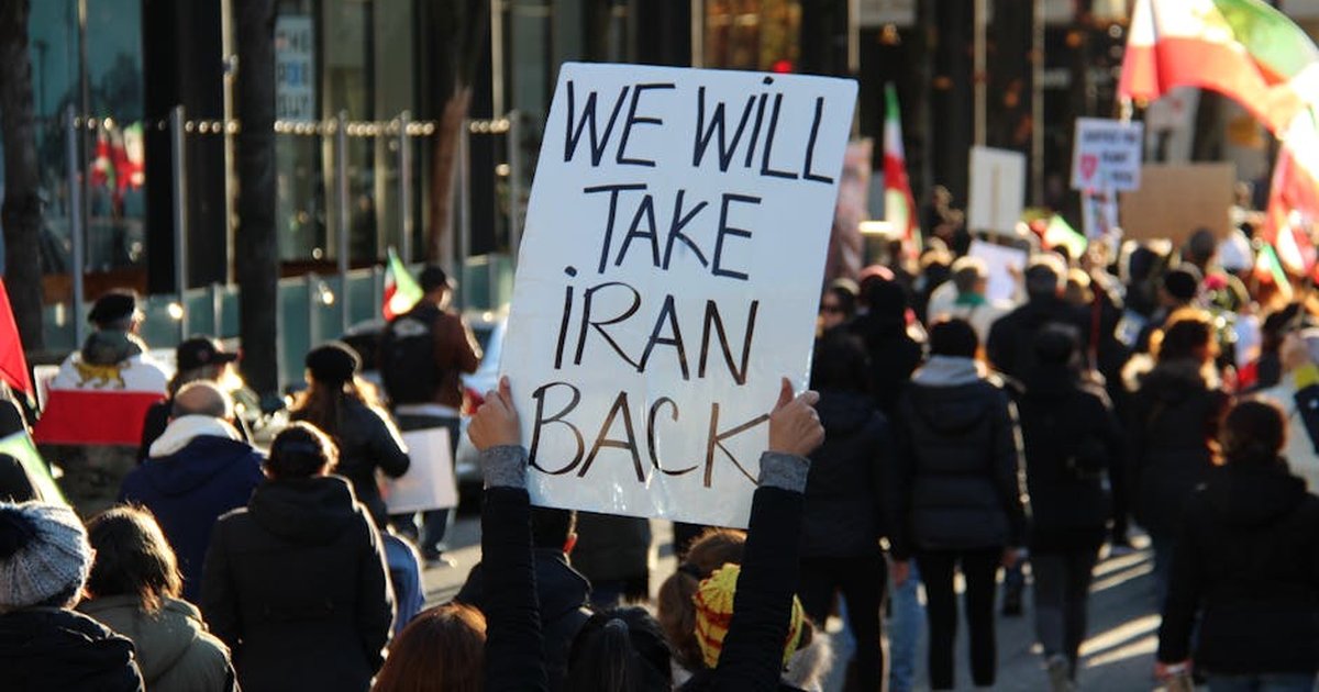 A large group peacefully protests for justice in Vancouver, BC, Canada.