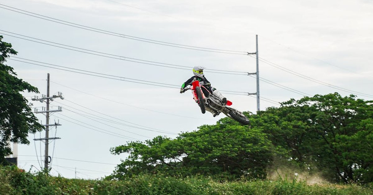Daring motocross jump captured in Bulakan, showcasing speed and thrill.