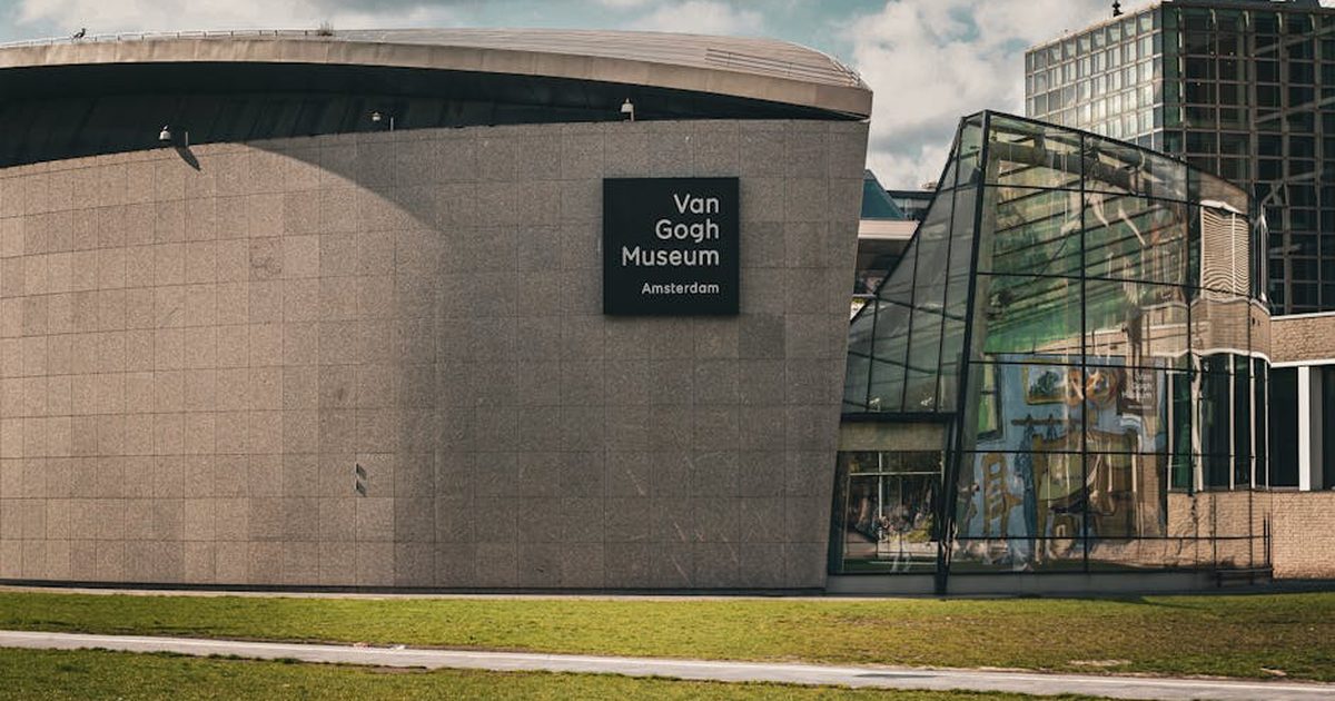 Exterior view of Van Gogh Museum highlighting modern architecture in Amsterdam.