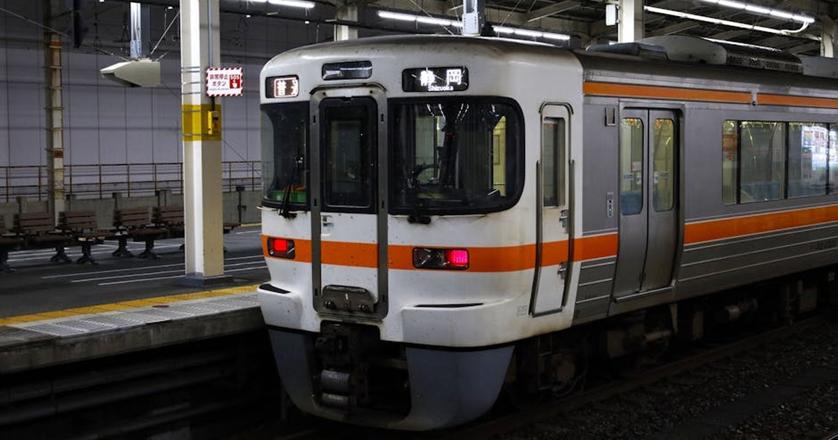 A local train at Shizuoka station platform in Japan, captured at night with a Canon EOS RP.